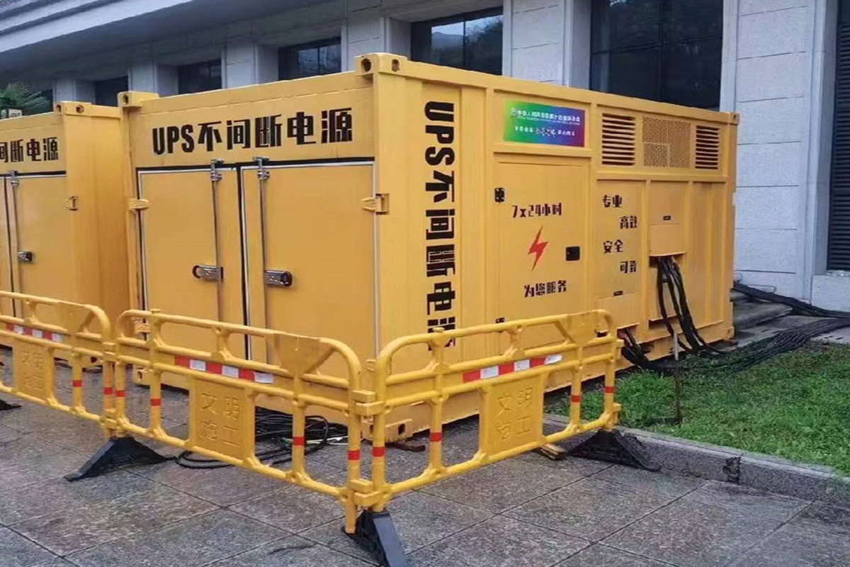 工业园区发电机租赁施工现场