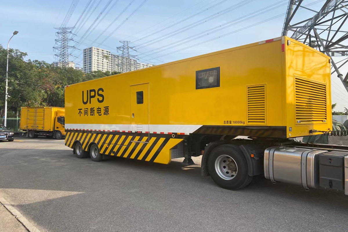 工业园区发电机租赁施工现场