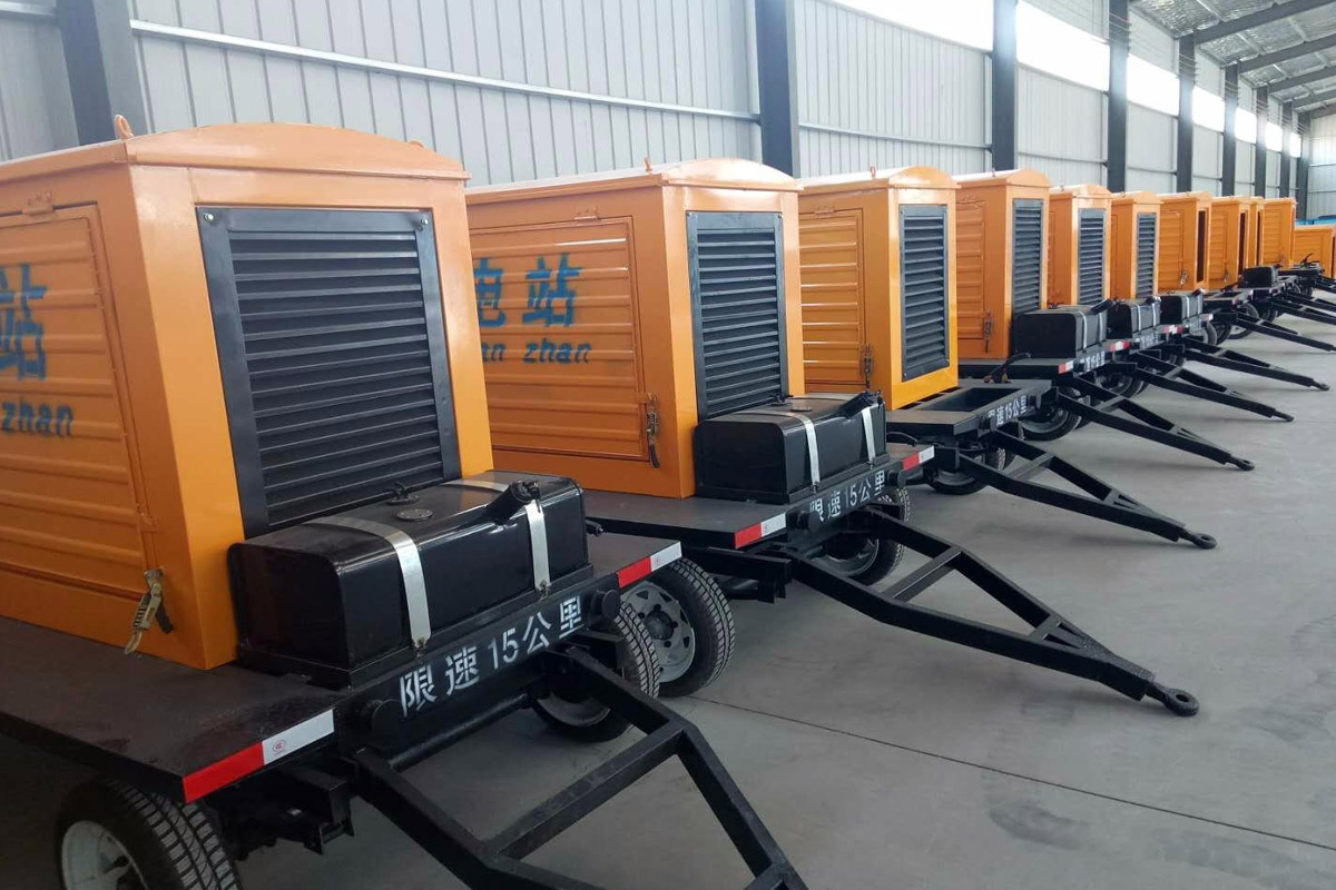 工业园区发电机租赁施工现场